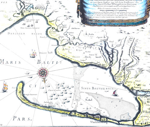 Land- und Seekarte Hela - 1655